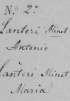 Antoine et Marie Lanteri Minet
